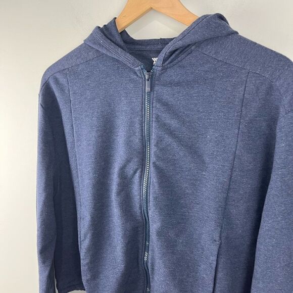 All in Motion Blue Full Zip Cropped Hoodie S - Picture 4 of 5